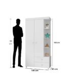 ⁦دولاب اطفال - شبابى خشب طبيعى كونتر ميلامين مستورد عالى الجوده⁩ - الصورة ⁦2⁩